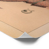 1851 Vintager Oktopus Poster (Ecke)