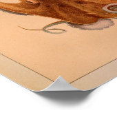 1851 Vintager Oktopus Poster (Ecke)