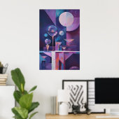 1852 Dreamartiger Fluss Poster (Heimbüro)