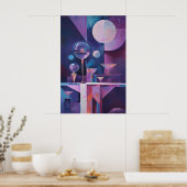 1852 Dreamartiger Fluss Poster (Küche)