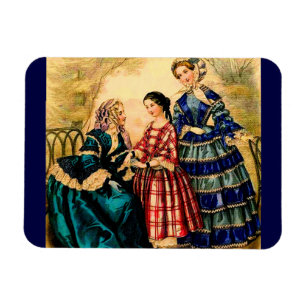 1852 French fashion plate Magnet