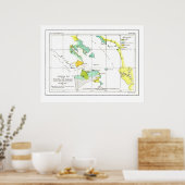1853 Coastal Survey Map of San Francisco - Poster (Küche)