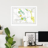 1853 Coastal Survey Map of San Francisco - Poster (Heimbüro)