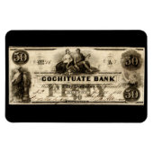 1853 Cochituate 50 Dollar Note Magnet (Horizontal)