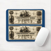 1853 Cochituate 50 Dollar Note Mousepad (Mit Mouse)