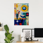 1853 Dreamartiger Fluss Poster (Heimbüro)