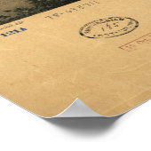 1853 Saint Paul, MN Birds Augen Panoramablick Kart Poster (Ecke)