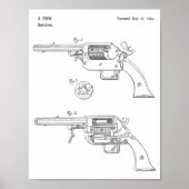 1854 Gun Patent Art Zeichnend Print Poster (Vorne)