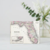 1855 Colton Karte von Florida (Stehend Vorderseite)