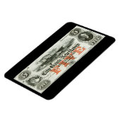 1855 New Haven Five Dollar Note Magnet (Linke Seite)