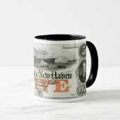 1855 New Haven Fünf-Dollar-Note Tasse (VorderseiteRechts)
