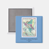 1856 Government Map of Nicaragua by A.H. Jocelyn Magnet (Vorderseite/Rückseite)