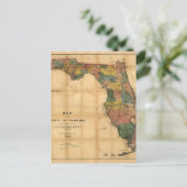 1856 Karte des Staat Florida durch Kolumbus Gezeic (Stehend Vorderseite)