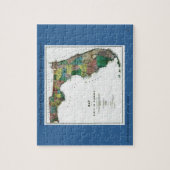 1856 Karte des Staat Florida durch Kolumbus Gezeic Puzzle (Vertikal)