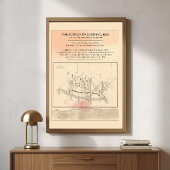 1858 Everest Survey Map — Modern Fine Art Poster
