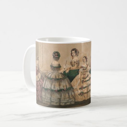 1858 Godey's Ballgowns Tasse (Vorderseite Links)