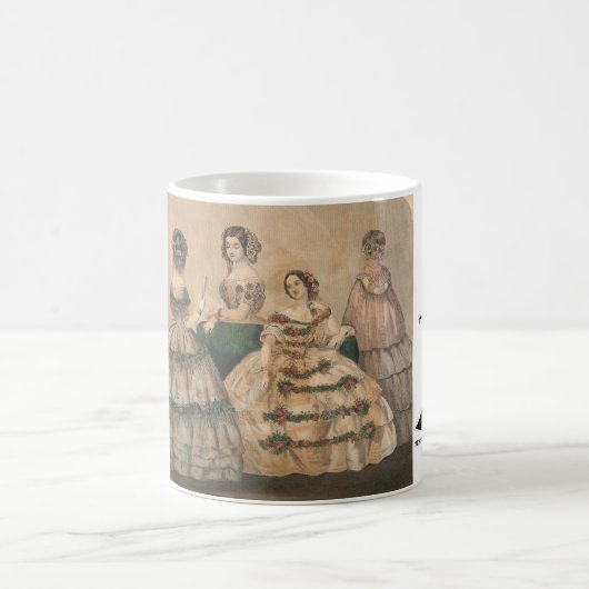 1858 Godey's Ballgowns Tasse (Mittel)