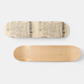 1858 Map of Mayenne Department, Frankreich Skateboard (Horizontal)