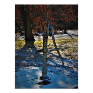 "1858 Wasserpumpe" Fotodruck