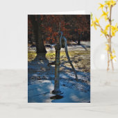 "1858 Water Pump" Weihnachtskarte Karte (Gelbe Blume)