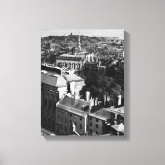 1859: Blick auf Boston nach Süden Leinwanddruck