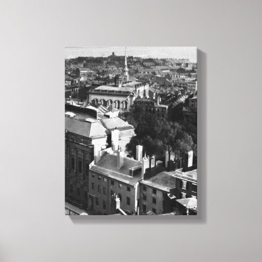 1859: Blick auf Boston nach Süden Leinwanddruck (Vorderseite)