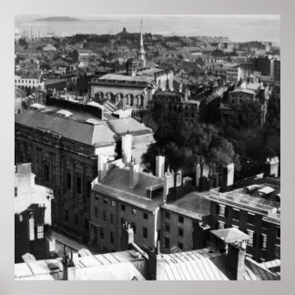 1859: Blick auf Boston nach Süden Poster