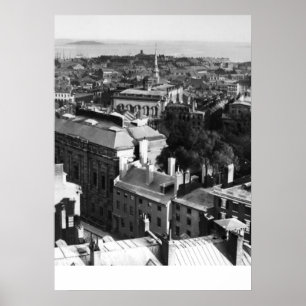 1859: Blick auf Boston nach Süden Poster
