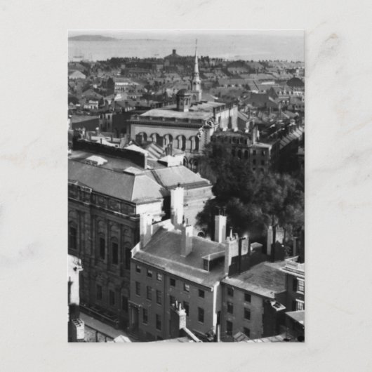 1859: Blick auf Boston nach Süden Postkarte (Vorderseite)