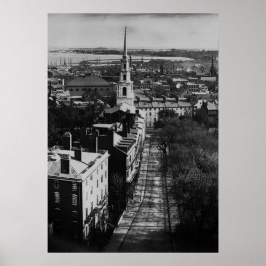 1859: Blick auf Boston vom Staat House Poster (Vorne)