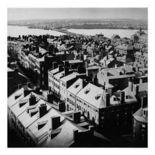 1859: Die Stadt Boston, Massachusetts Poster