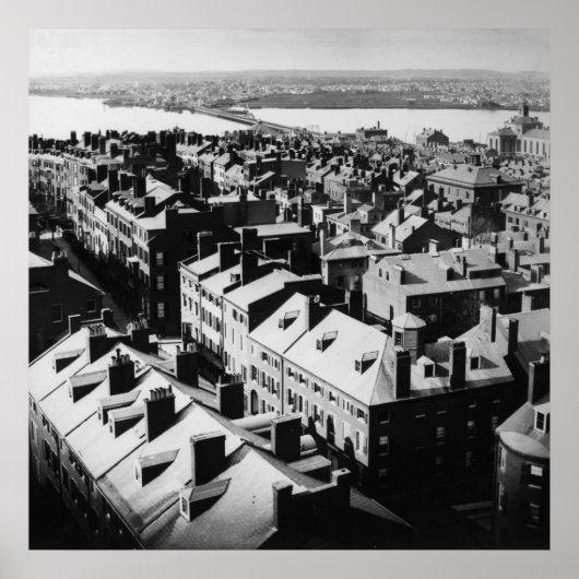 1859: Die Stadt Boston, Massachusetts Poster (Vorne)