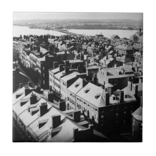 1859: Die Stadt von Boston, Massachusetts Fliese