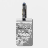 1859: Die Stadt von Boston, Massachusetts Gepäckanhänger (Rückseite vertikal)