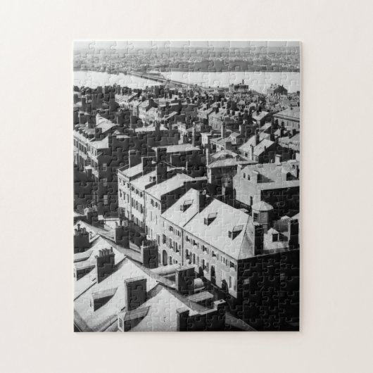 1859: Die Stadt von Boston, Massachusetts Puzzle (Vertikal)