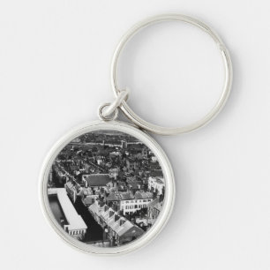 1859: Die Stadt von Boston, Massachusetts Schlüsselanhänger