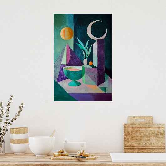 1859 Dreamartiger Fluss Poster (Küche)