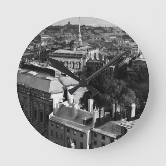 1859:  Eine Ansicht von Boston schauend Süd Runde Wanduhr (Vorderseite)