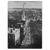 1859:  Eine Ansicht von Boston vom Staats-Haus Klemmbrett (Rückseite)