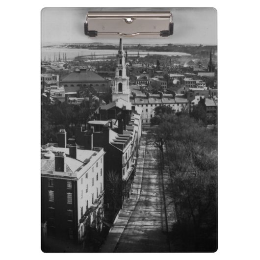 1859:  Eine Ansicht von Boston vom Staats-Haus Klemmbrett (Vorderseite)