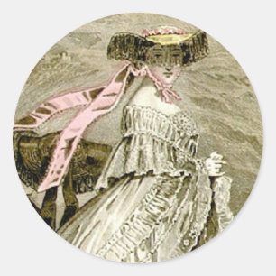 1859 Mode Runder Aufkleber