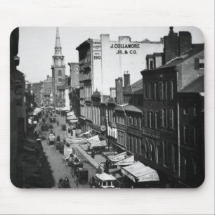 1859:  Verkehr und Geschäfte auf Washington-Stra Mousepad