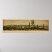 1860 Aussicht auf Victoria, Vancouver Poster (Vorne)