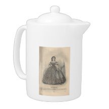 1860 Godey's The Coraline Teapot