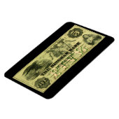 1860 Hingham Massachusetts Fünf-Dollar-Note Magnet (Linke Seite)