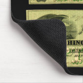 1860 Hingham Massachusetts Fünf-Dollar-Note Mousepad (Ecke)