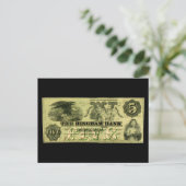 1860 Hingham Massachusetts Fünf-Dollar-Note Postkarte (Stehend Vorderseite)
