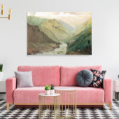 1860, Kaschmir Leinwanddruck (Insitu (Wohnzimmer))