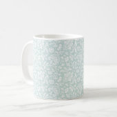 1860er Jahre Blumenkaffee, Sea Glass Green Coffee  Kaffeetasse (Vorderseite Links)