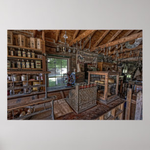 1860's OLD WEST GENERAL STORE - MONTANA Poster